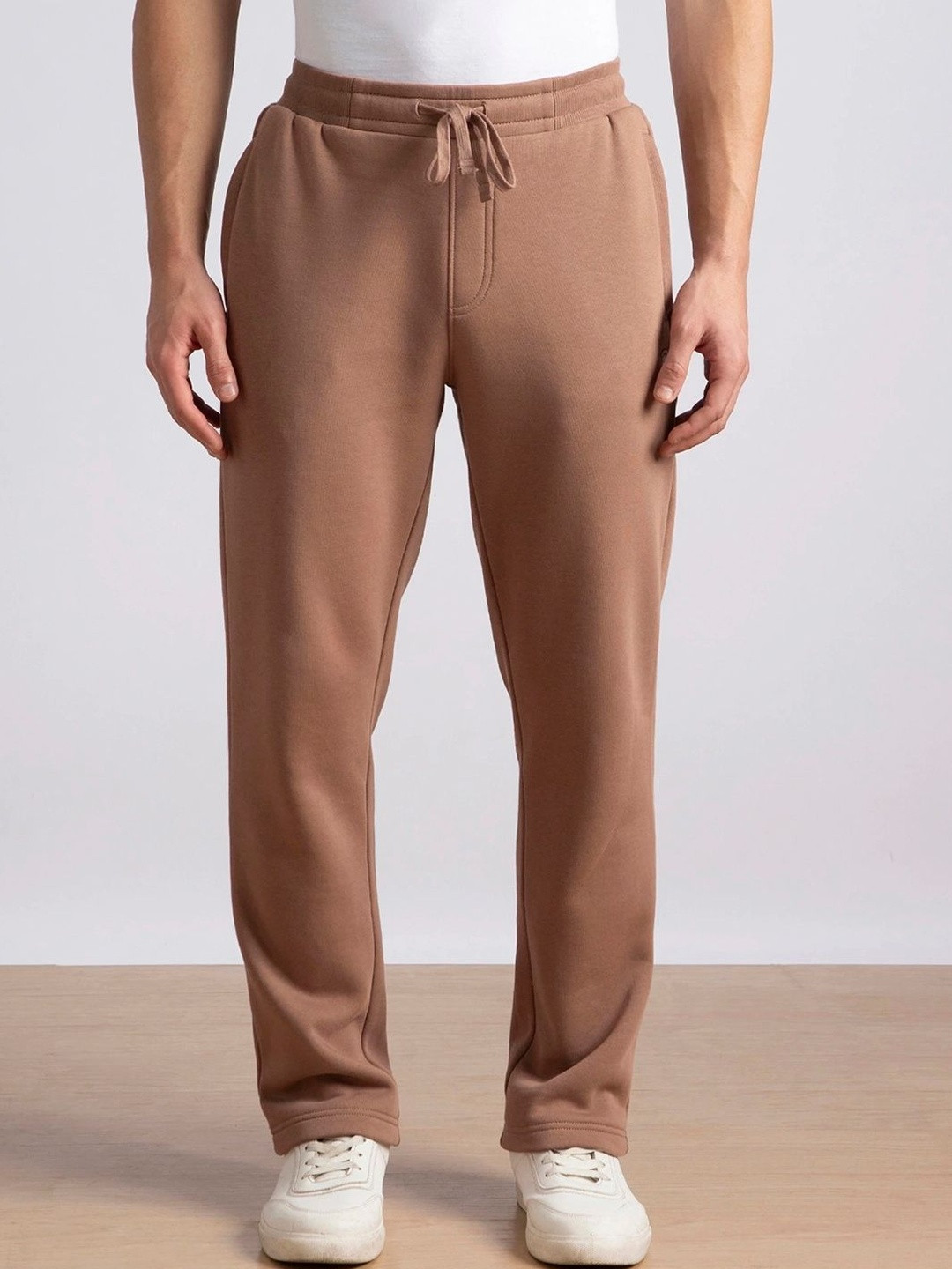 Jockey Super Combed Cotton Rich Fleece Solid Trackpants with StayWarm Technology -UM78