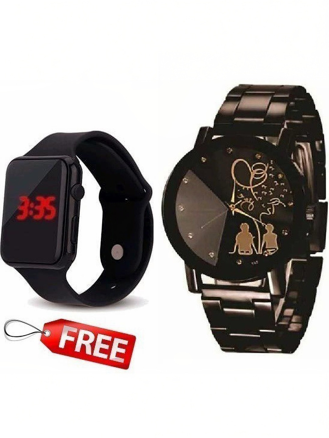 SZN Women Dial & Stainless Steel Straps Analogue Watch Metal Lady& LEDG -V