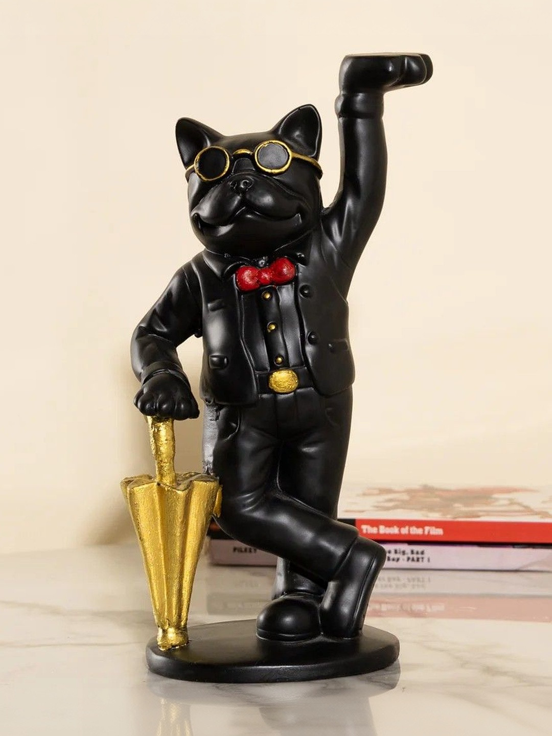 THREADVIBE LIVING Cool Dog Statue Figurine Showpiece