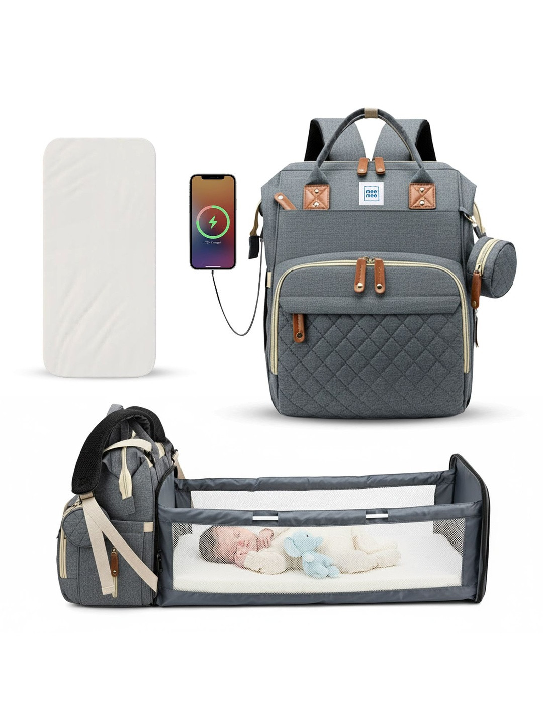 MeeMee Kids Self Design Tote Diaper Bags