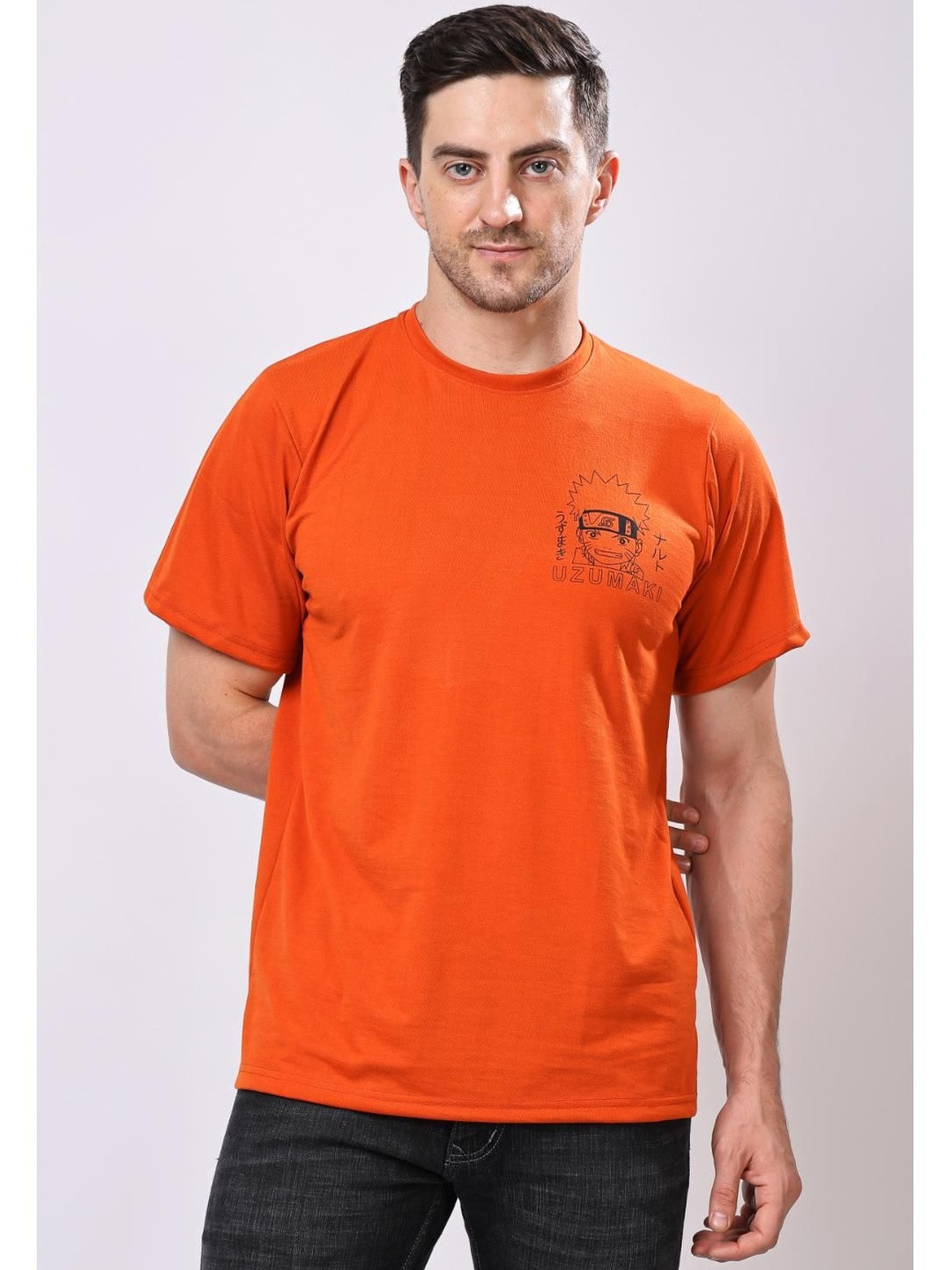 Balaji Trading Com Men Printed Oversized Drop Shoulder T-shirt
