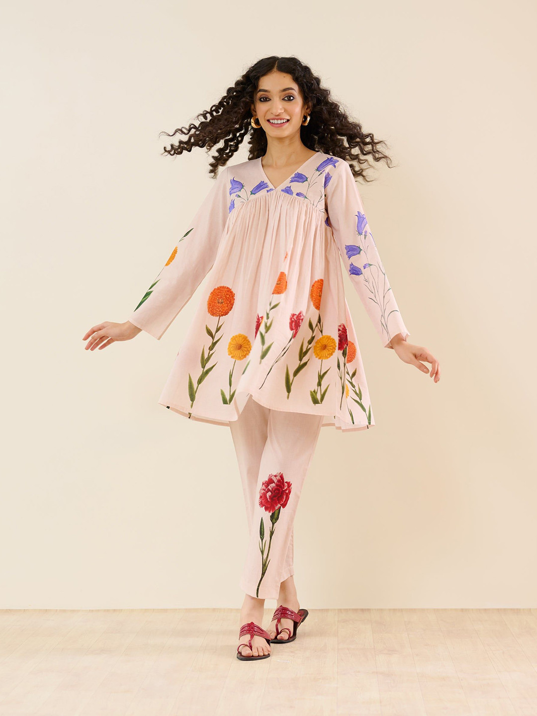 Rustorange At The Florist's Tunic With Trouser Co-Ords