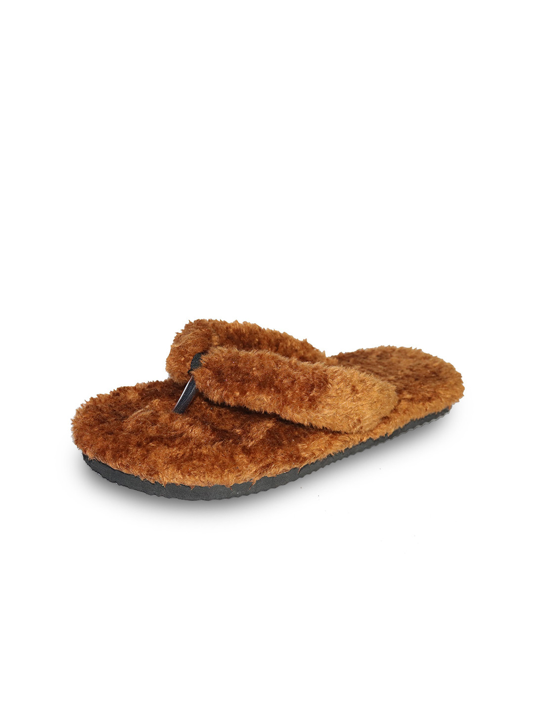 M 2 C Women Furry Cozy Warm Bedroom Thong Flip-Flops
