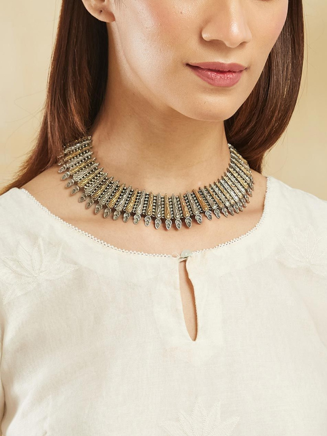 Fabindia Oxidised Statement Necklace