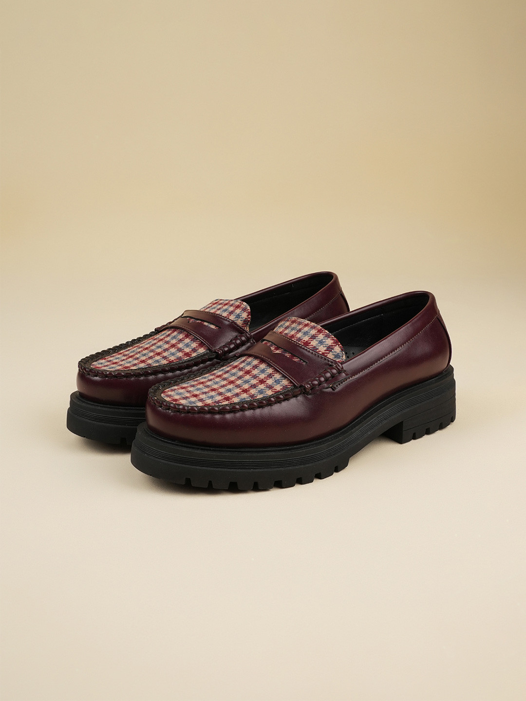 Theater Women Dr Storm Cherry Printed Penny Loafers