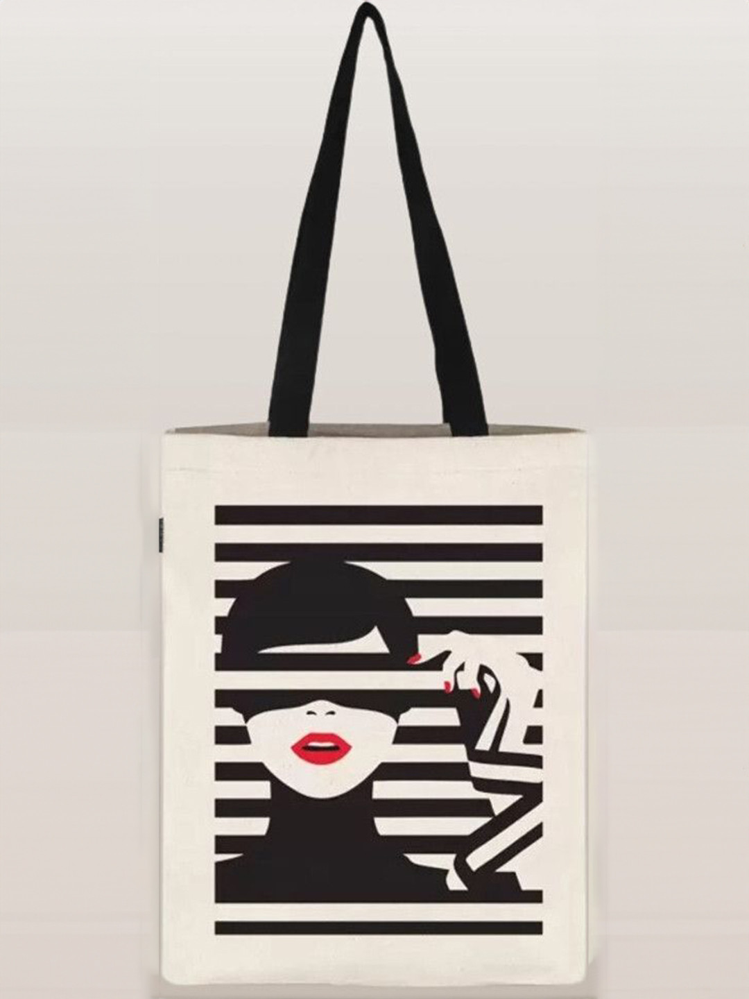 the sack co Women Graphic Printed Shopper Tote Bag with Two Handles
