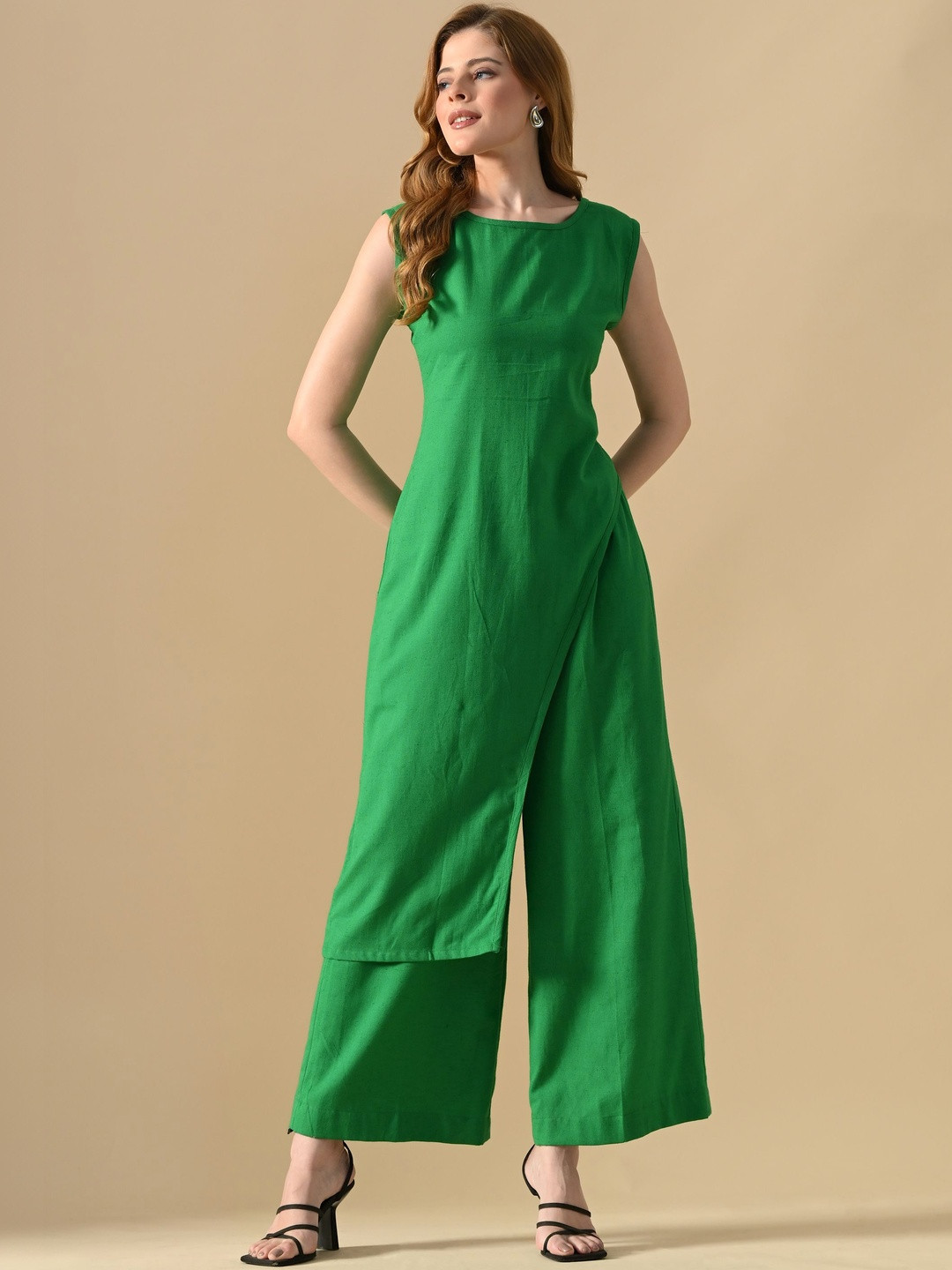 AUDRAPE Linen Tunic With Trousers Co-Ords