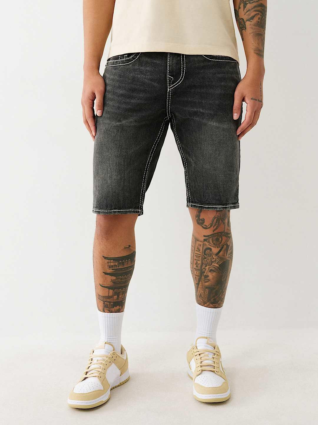 True Religion Men RICKY Regular Fit Denim Shorts