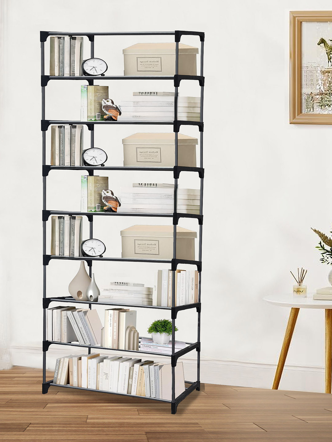 Urban Choice Black 9 Layer Book Shelf
