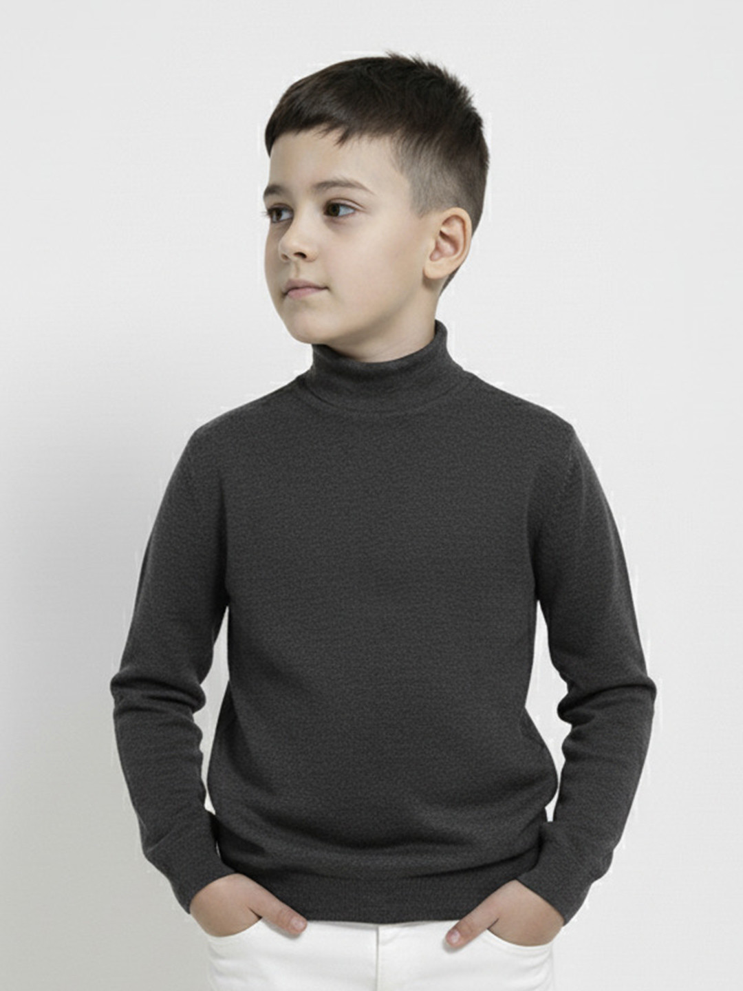 CLOTHIFY Boys High Neck T-shirt