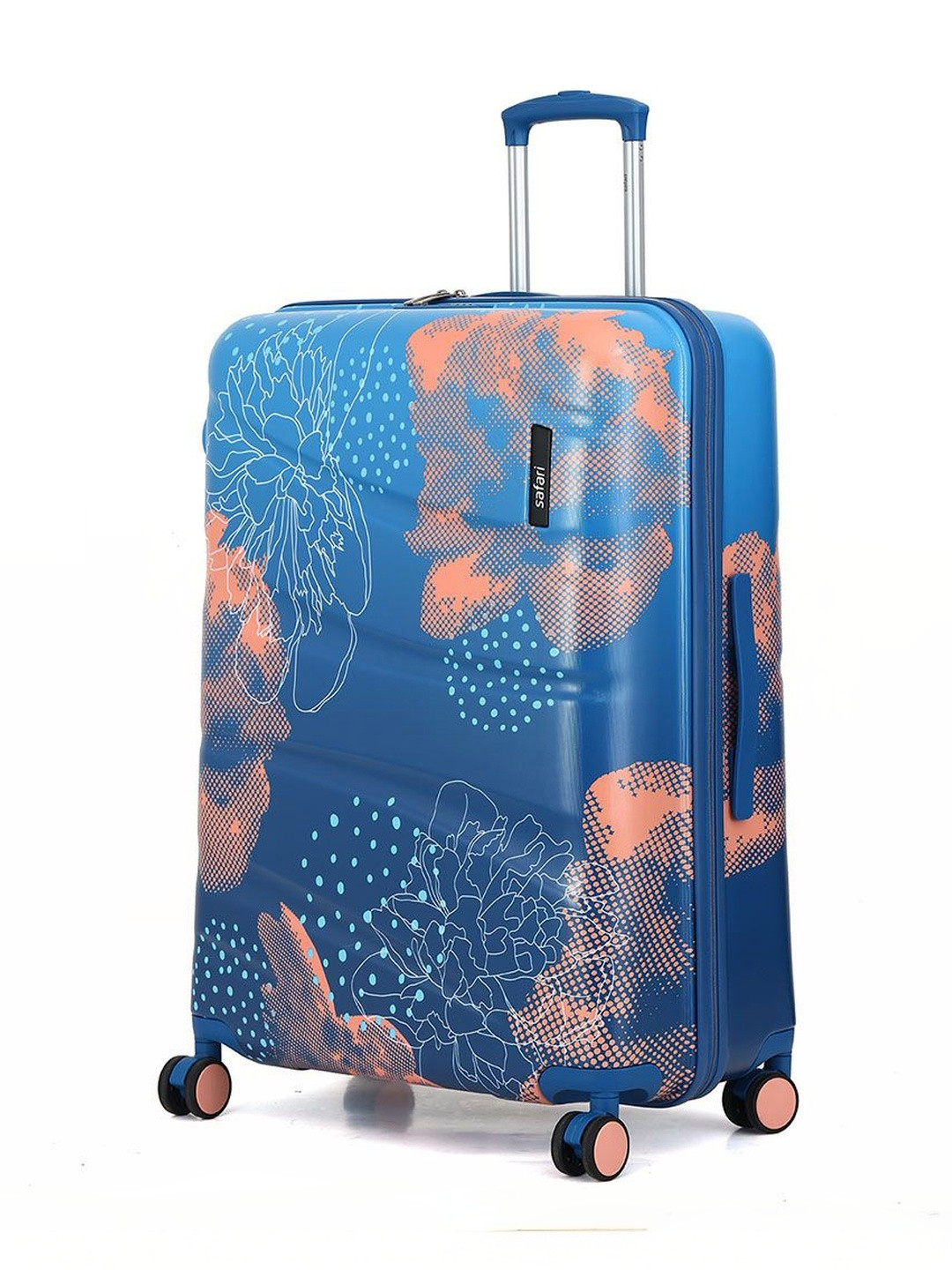 Safari Serene Pro Printed Hard-Sided Large 8 Wheels 77cm Large Trolley Bag