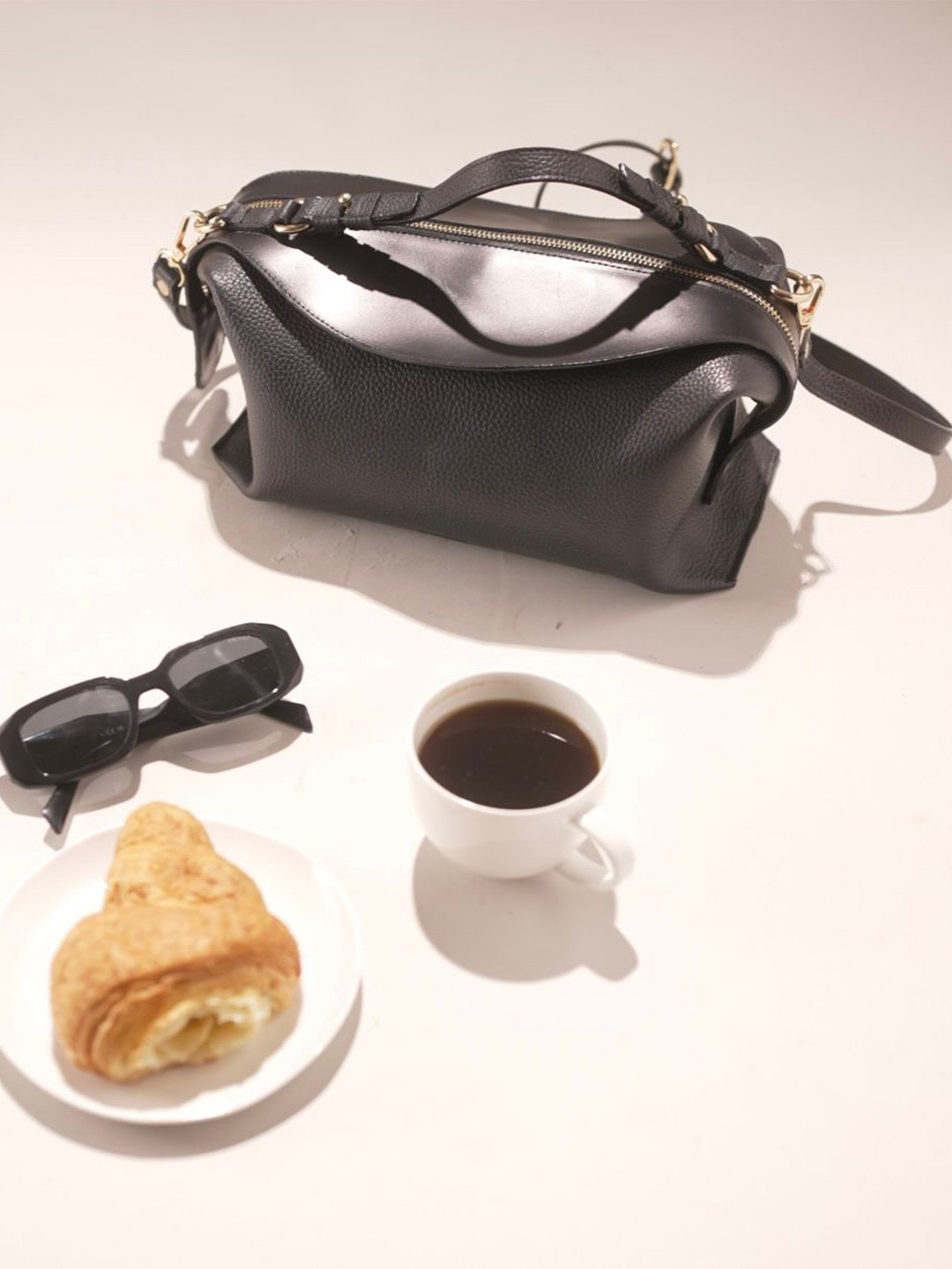 WESTORIA V Leather Textured Sling Bag
