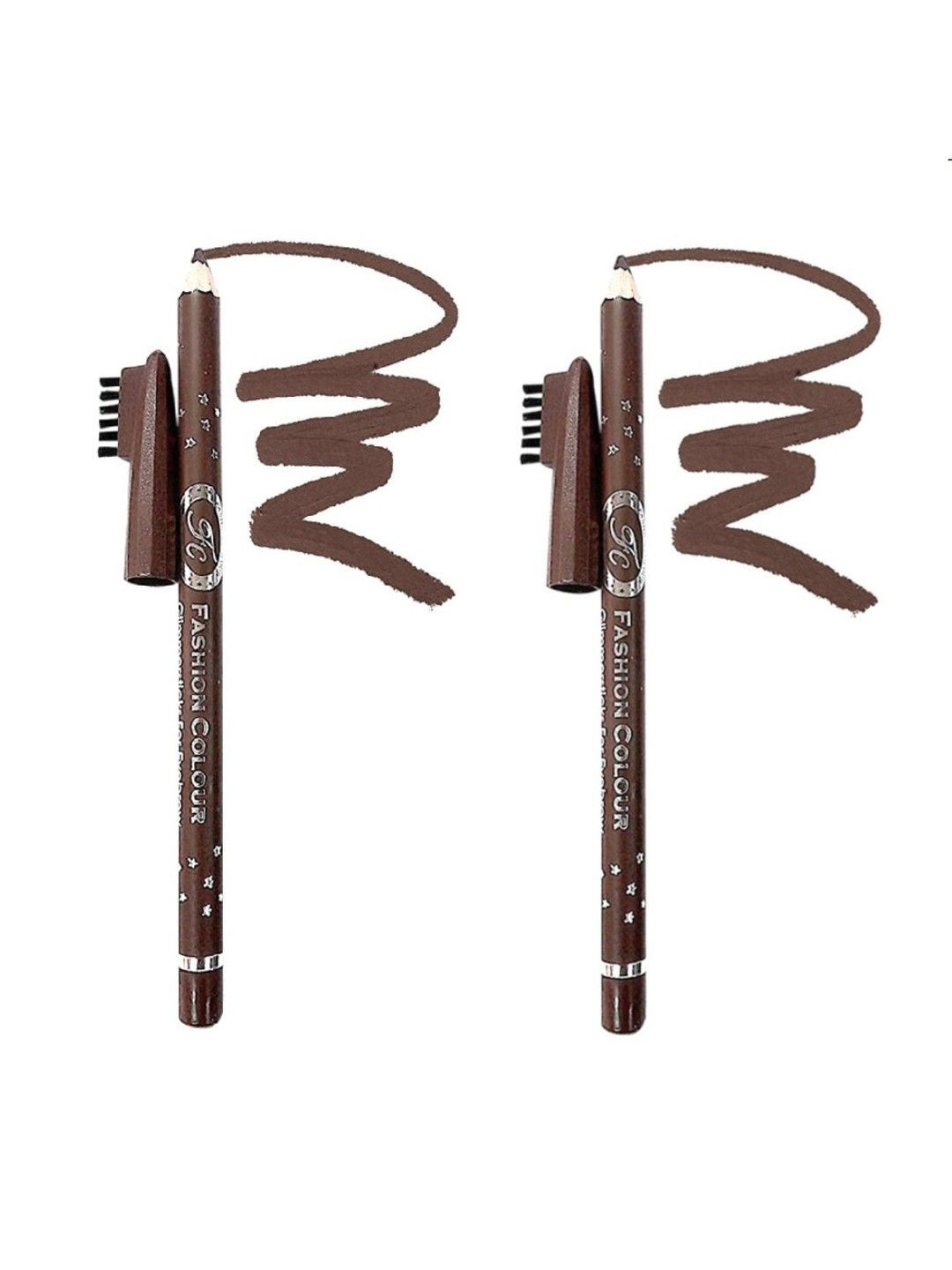Fashion Colour Set of 2 Professional Eyebrow Pencil with Brush - Summer Tan 05