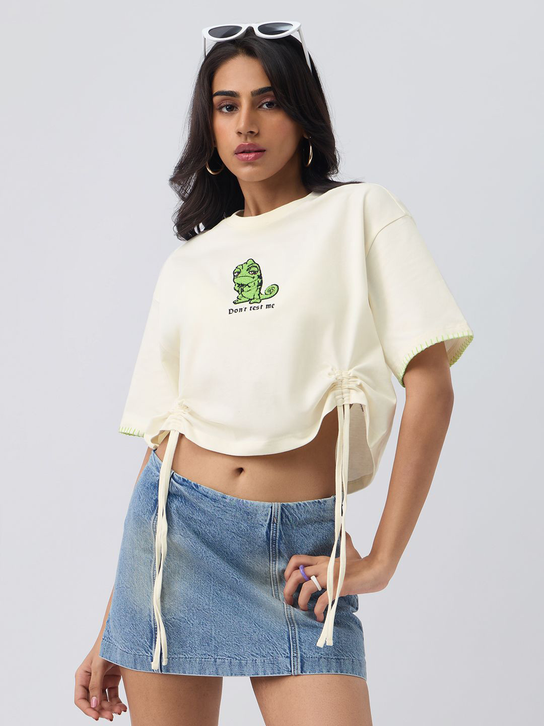 The Souled Store Women Oversized Disney White Tshirts