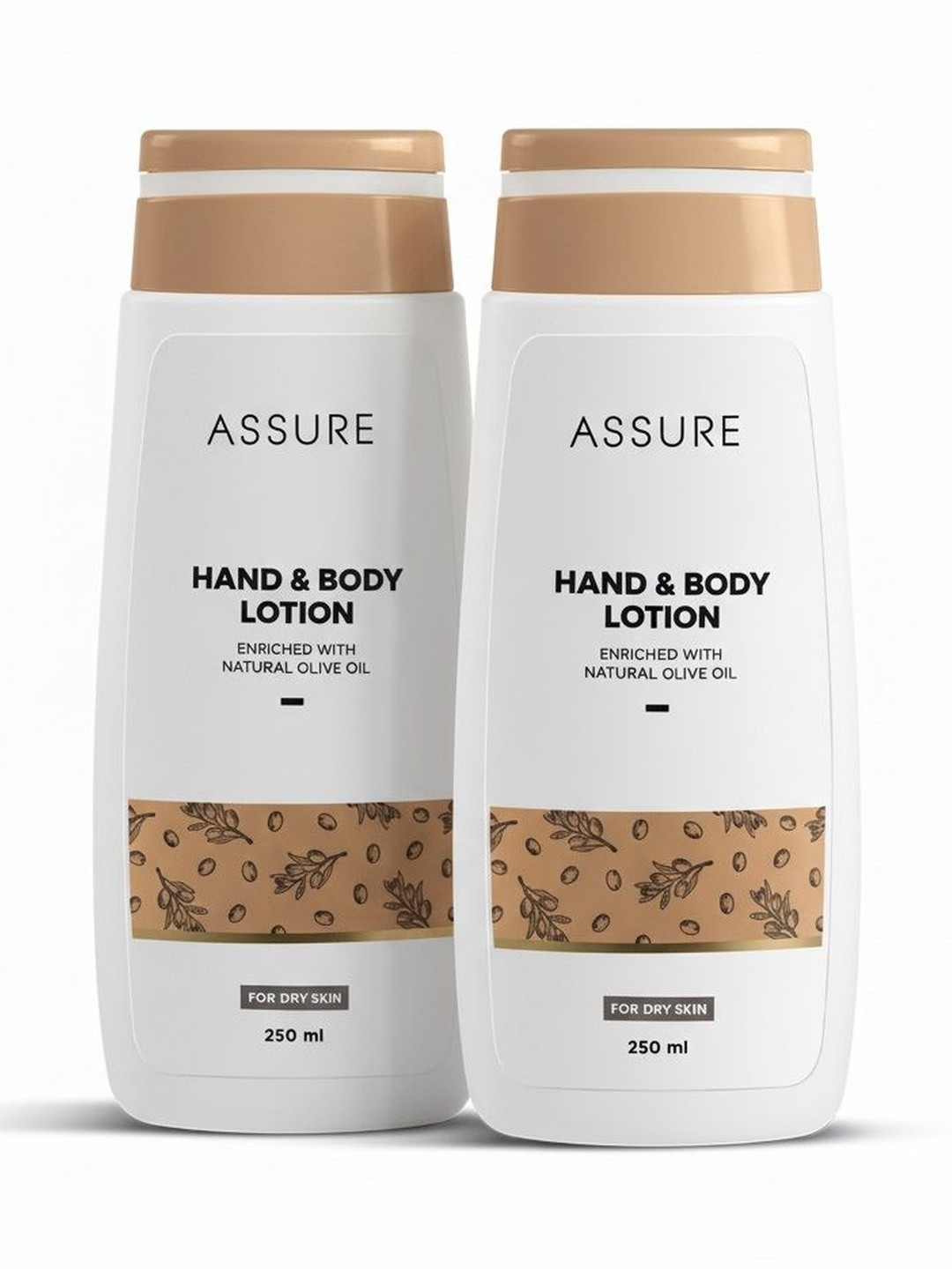 Vestige Set Of 2 Assure Hand & Body Lotion With Olive Oil - 250 ml Each