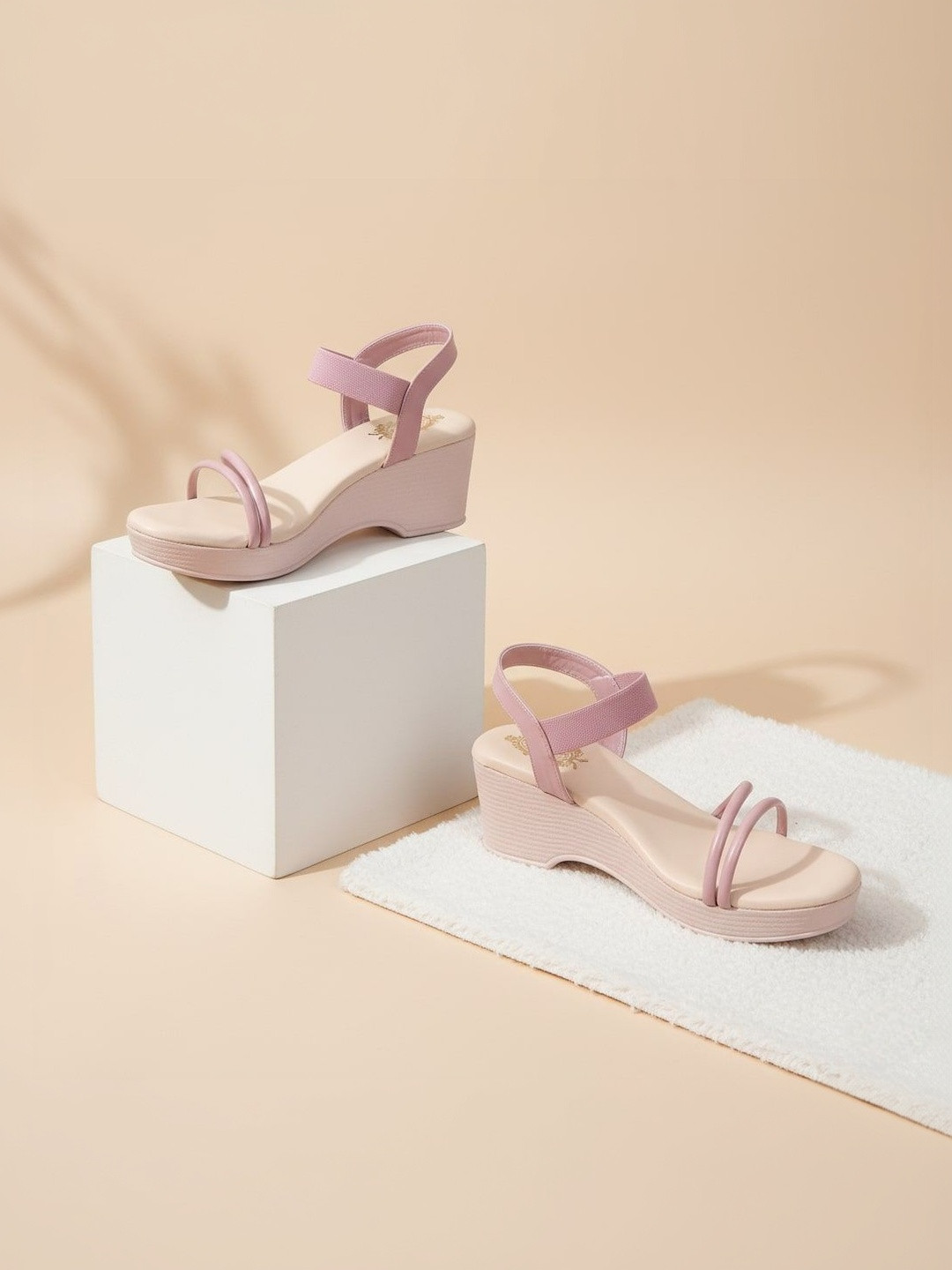 Gulmeren Women Platform Heel Sandals with Ankle Loop