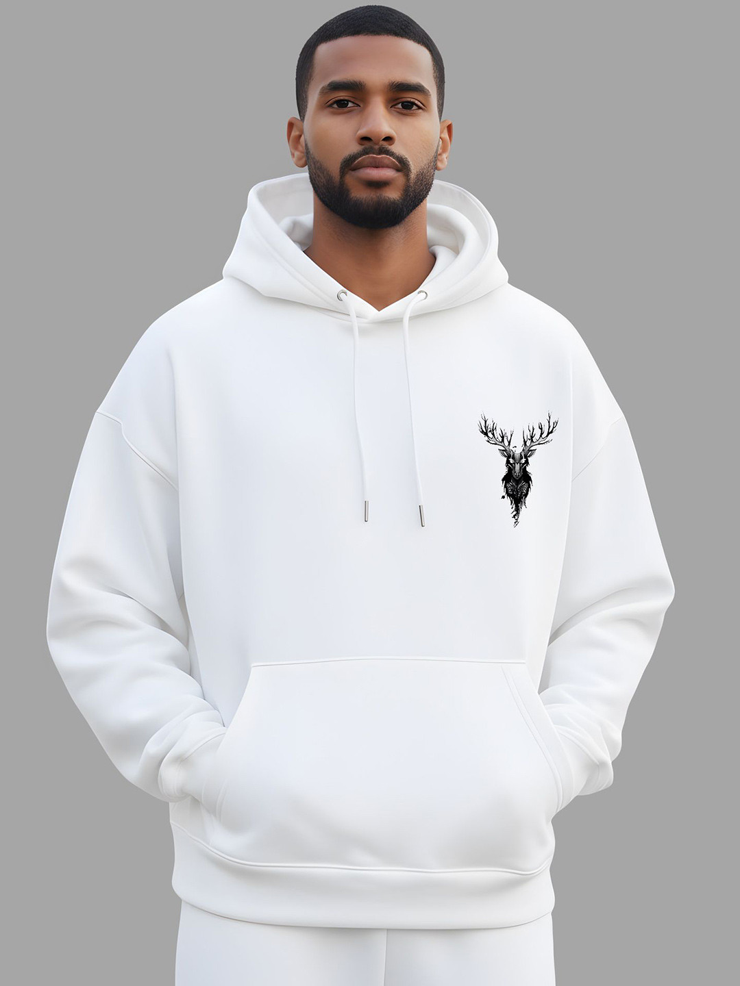 TheBTclub Unisex Printed Hooded Long Sleeves Sweatshirt