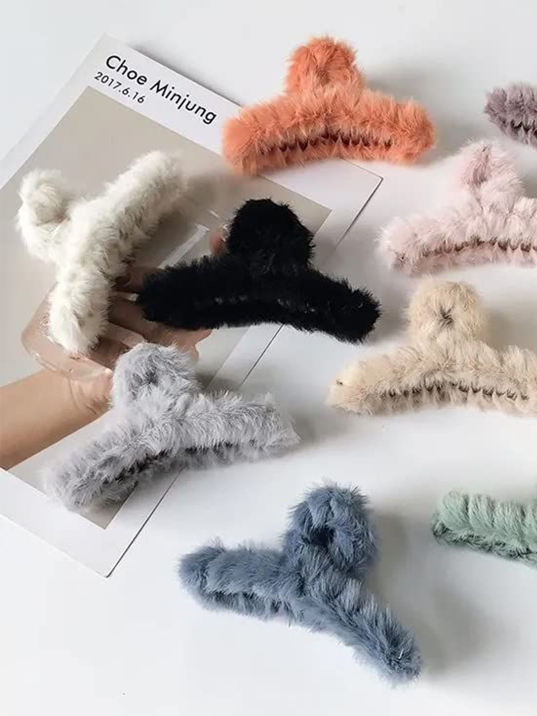 SH FSN Women Set of 8 T Shape Claw Clip