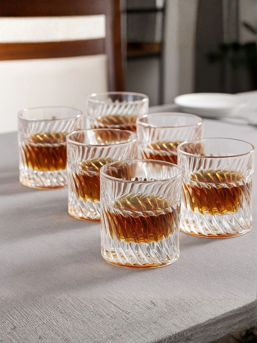 SMOKEY COCKTAIL Transparent 6 Food-Safe Glass Whisky Glass Bar Glass