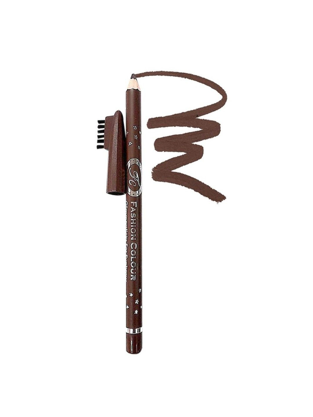 Fashion Colour Professional Long Lasting Eyebrow Pencil with Brush - Chatain 04