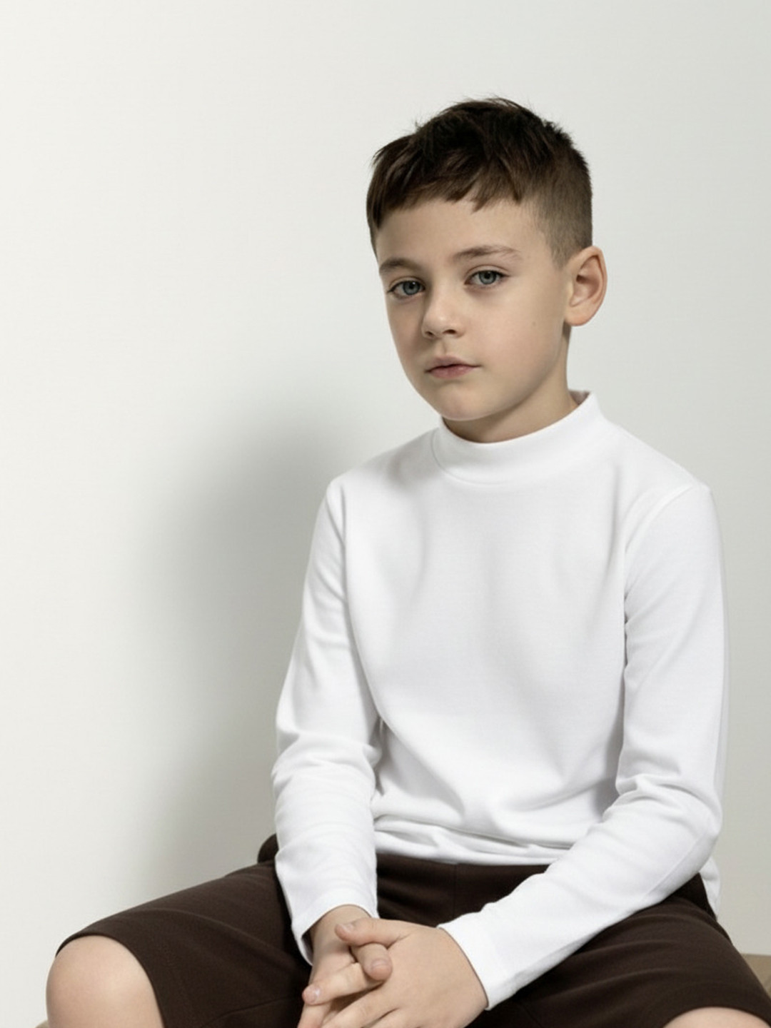 CLOTHIFY Boys High Neck T-shirt