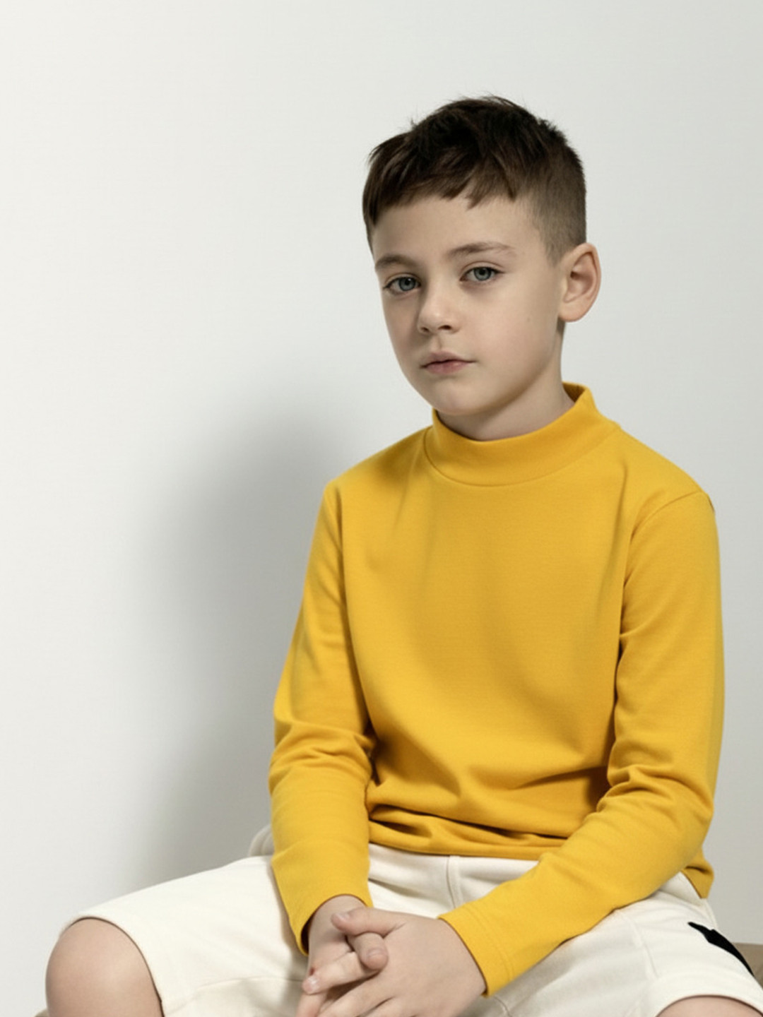 CLOTHIFY Boys High Neck T-shirt