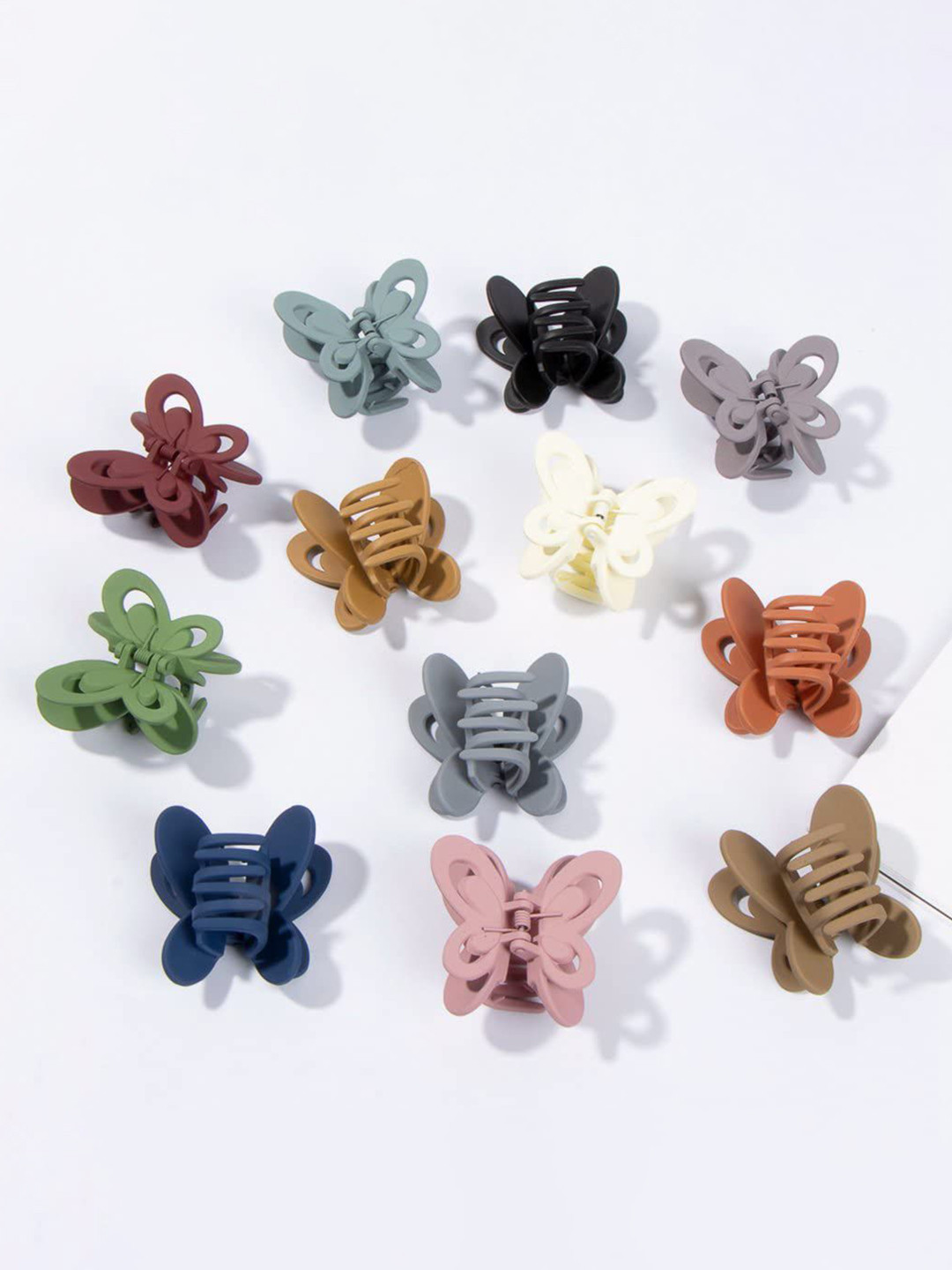 FHONEX Women Set Of 4 Butterfly Mini Claw Clip
