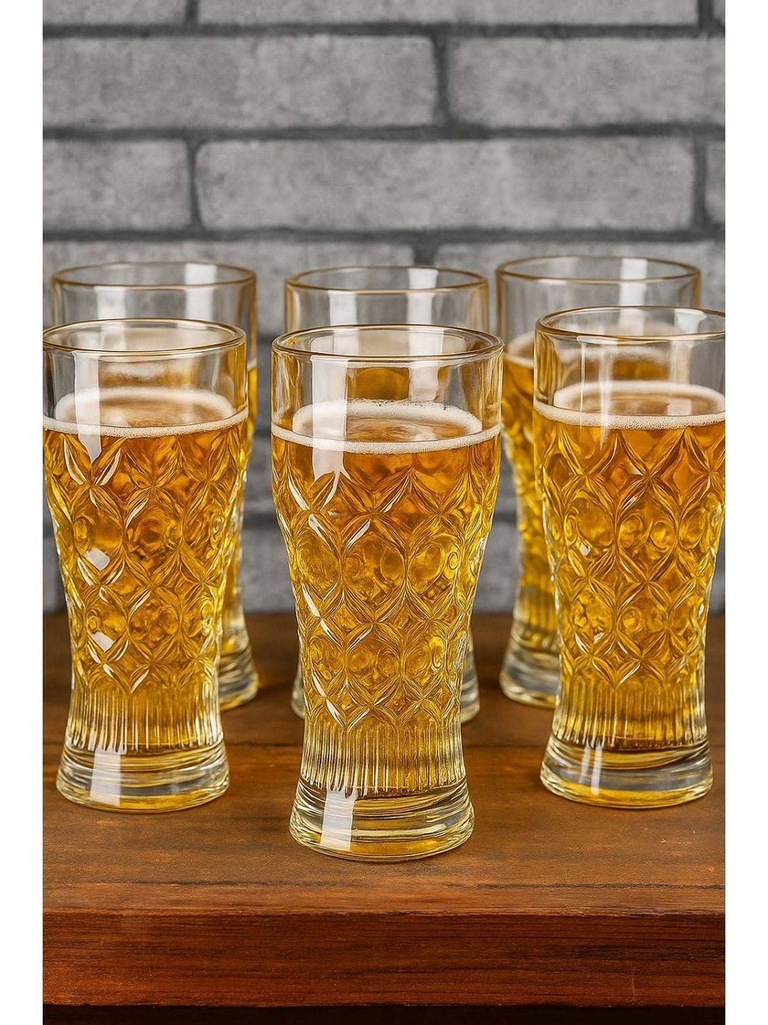 SMOKEY COCKTAIL Set Of 6 Transparent Food-Safe Glass Cocktail Glass Bar Glass