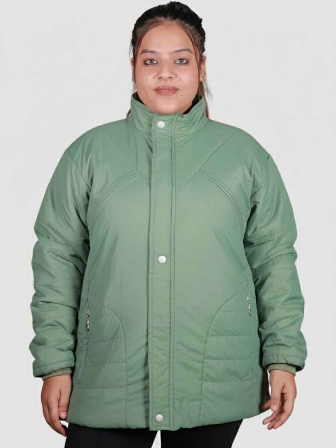 LOVE LONDON Women Stand Collar Lightweight Puffer Jacket