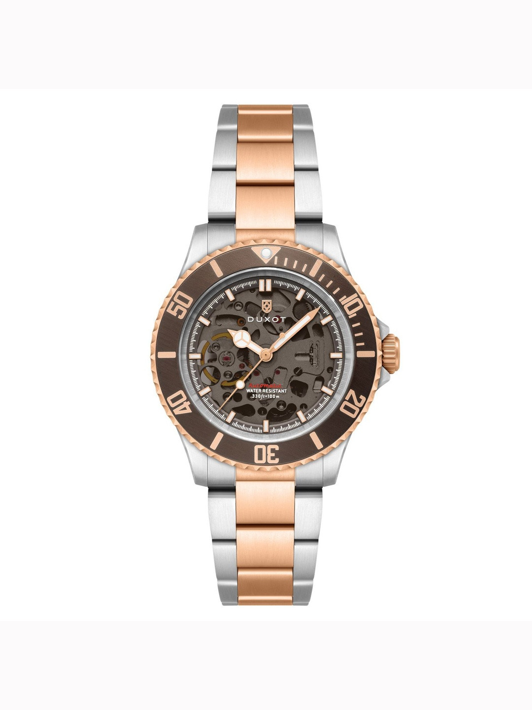 DUXOT Men Brass Analogue Automatic Motion Powered Watch - DX-2067-66