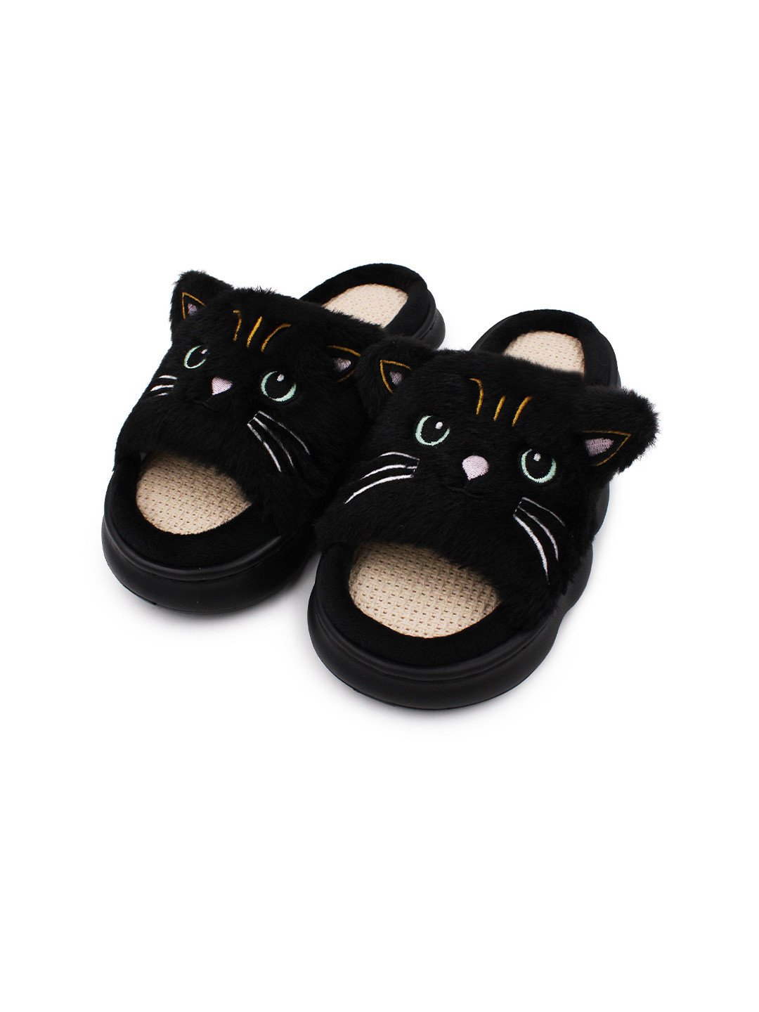 Vritraz Women Self Design Faux Fur Room Slippers