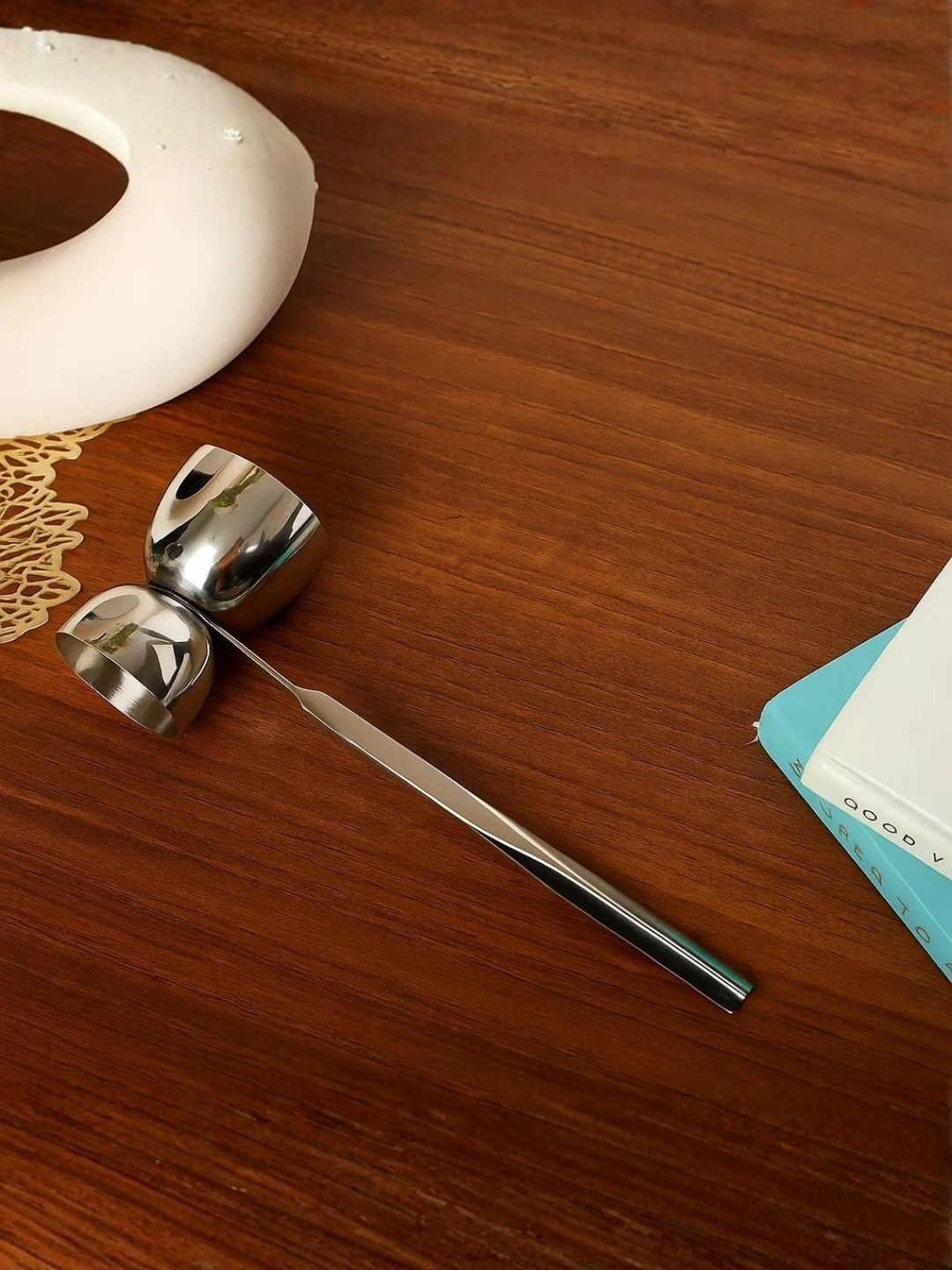 SMOKEY COCKTAIL Silver-Toned Single Stainless Steel Barware Tool Sets