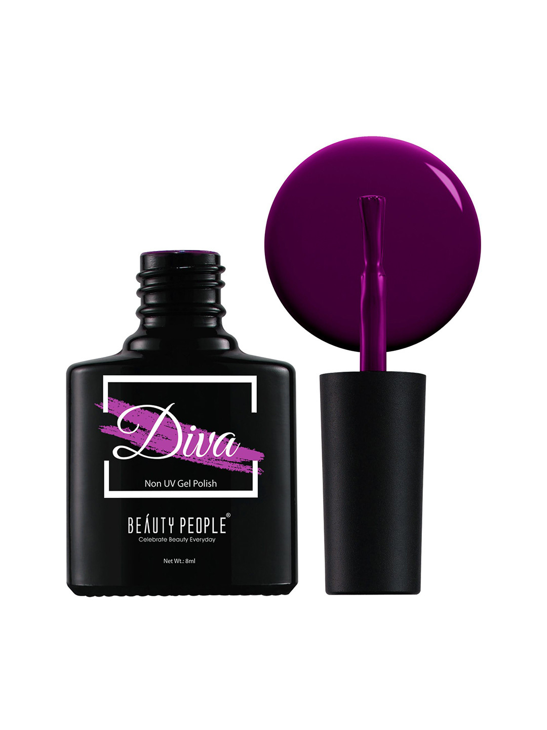 Beauty People Diva Long Lasting Non UV Gel Nail Polish 8 ml - Purple Pop 40