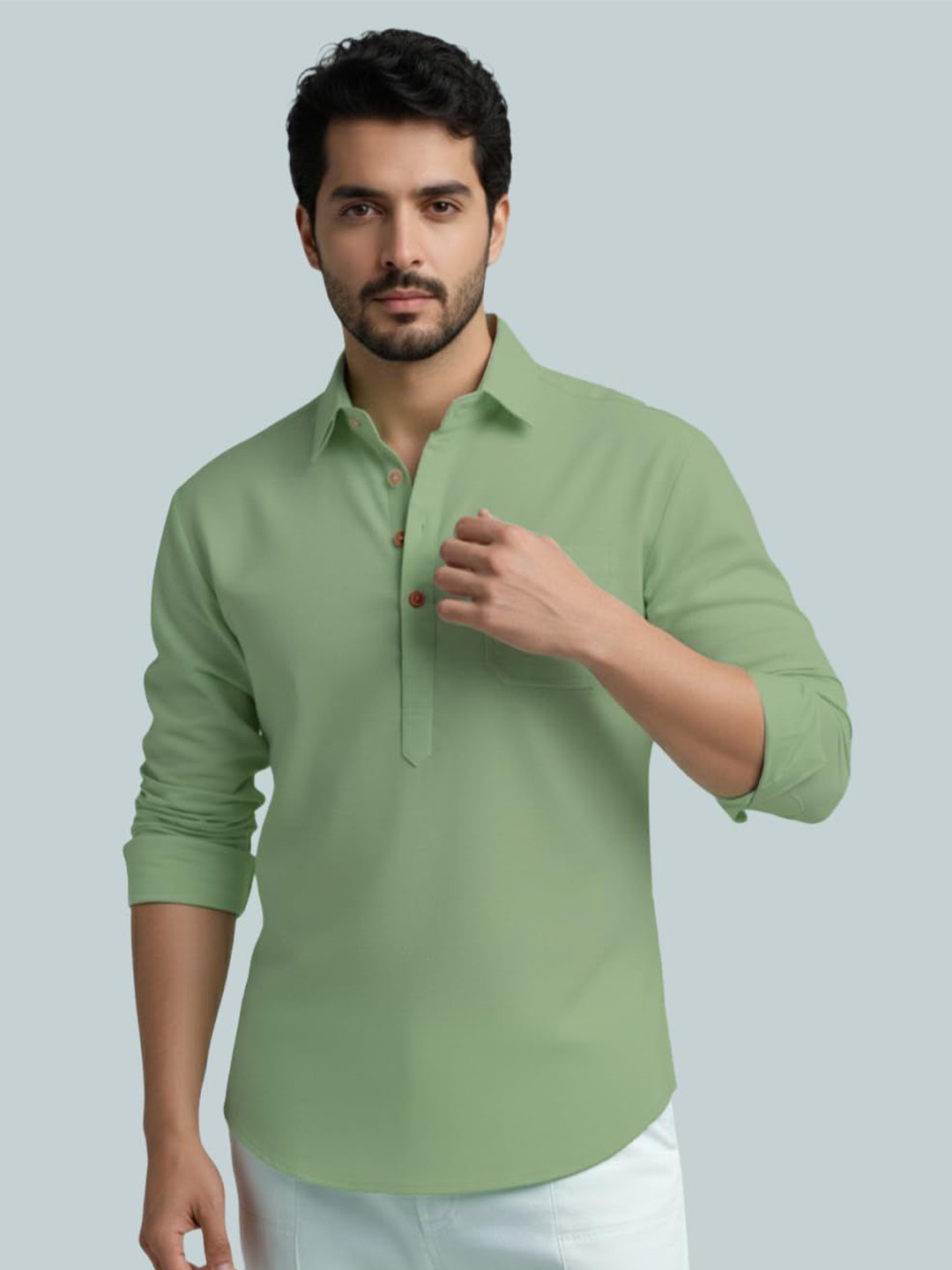 Vida Loca Shirt Collar Short Straight Kurta
