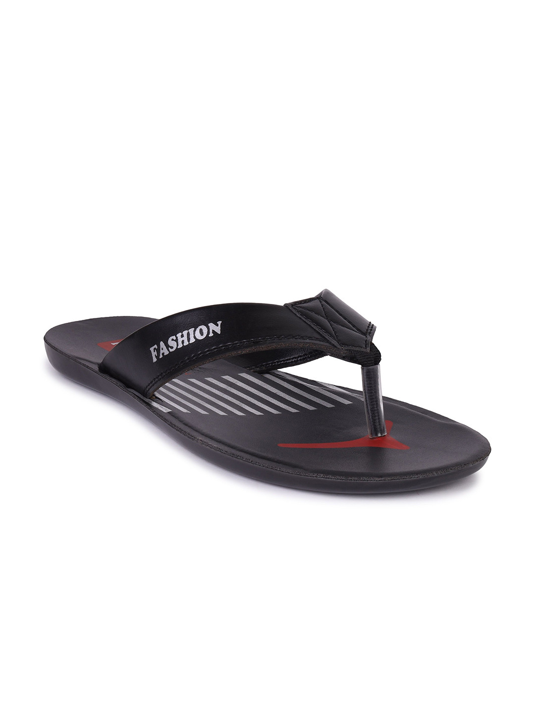 DRACKFOOT Men Striped Thong Flip-Flops