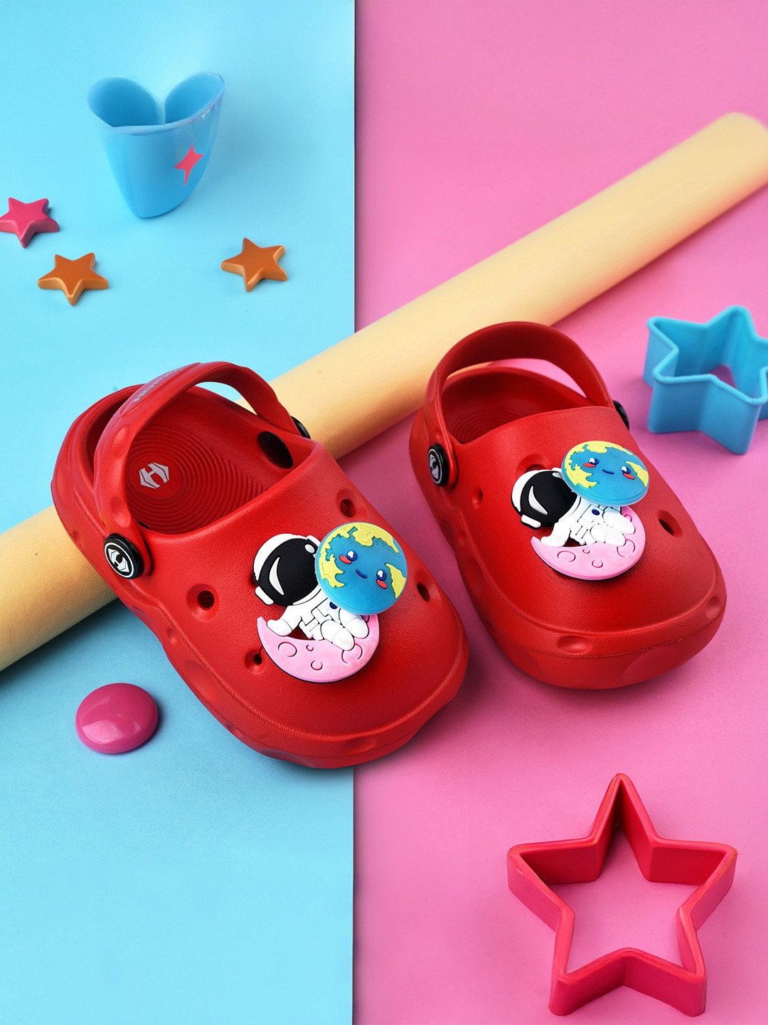 Hoppa Buzz Red Kids Clogs