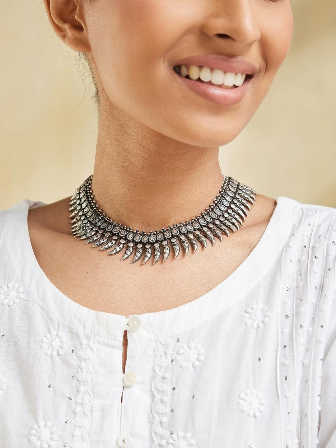Fabindia Oxidised Statement Necklace