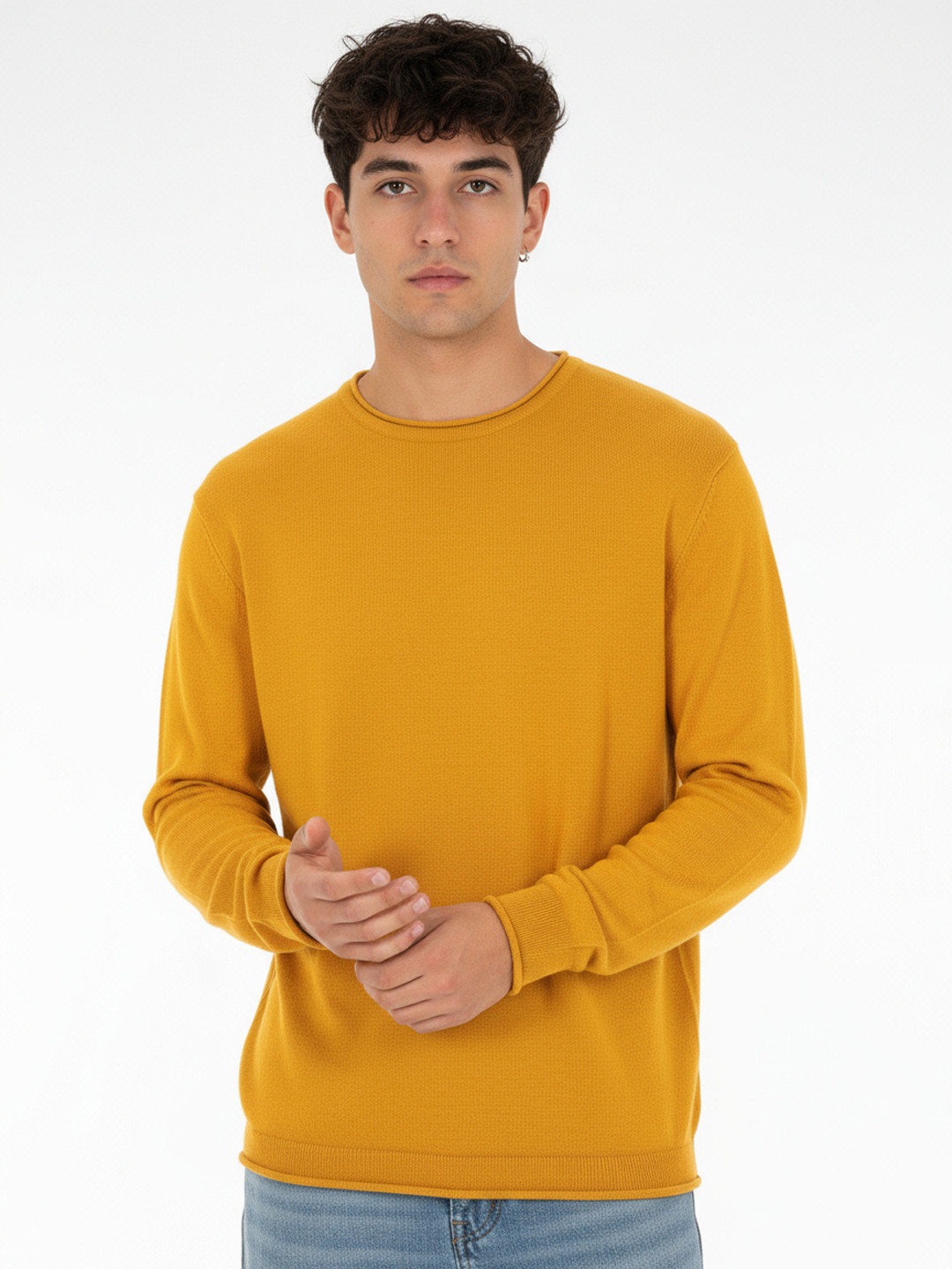 glitchez Raw Edge Relaxed Pullover