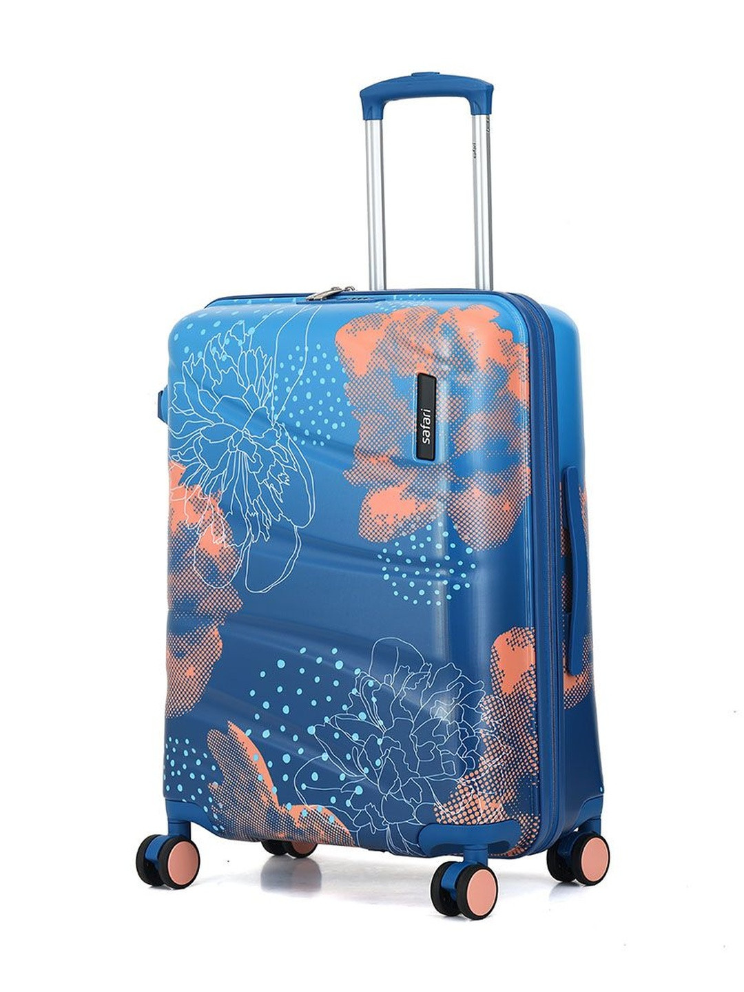 Safari Serene Pro Printed 8-Wheels Hard-Sided Medium Trolley Bag