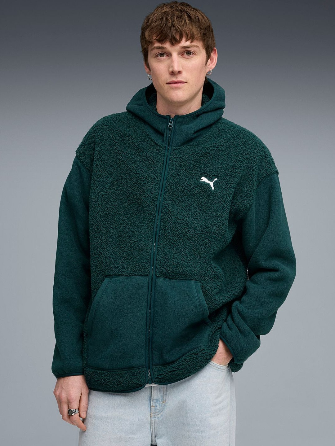 Puma Essentials Elevated Men's Relaxed Full-Zip Hoodie