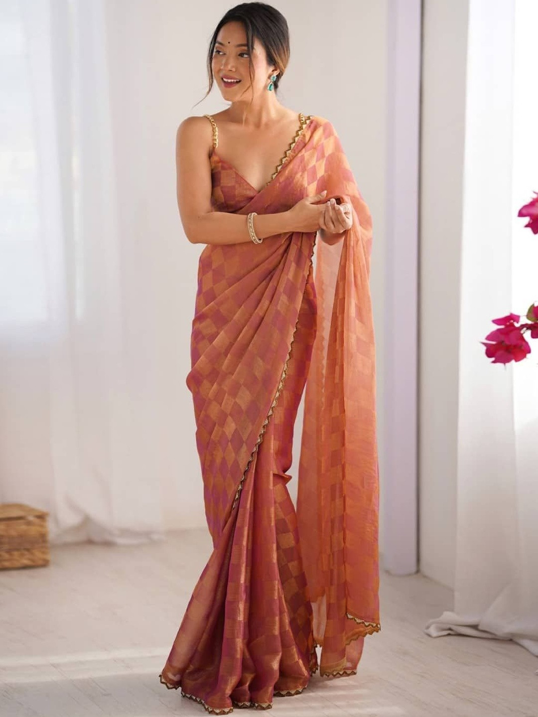 Siya Fashion Woven Design Embellished Border Saree