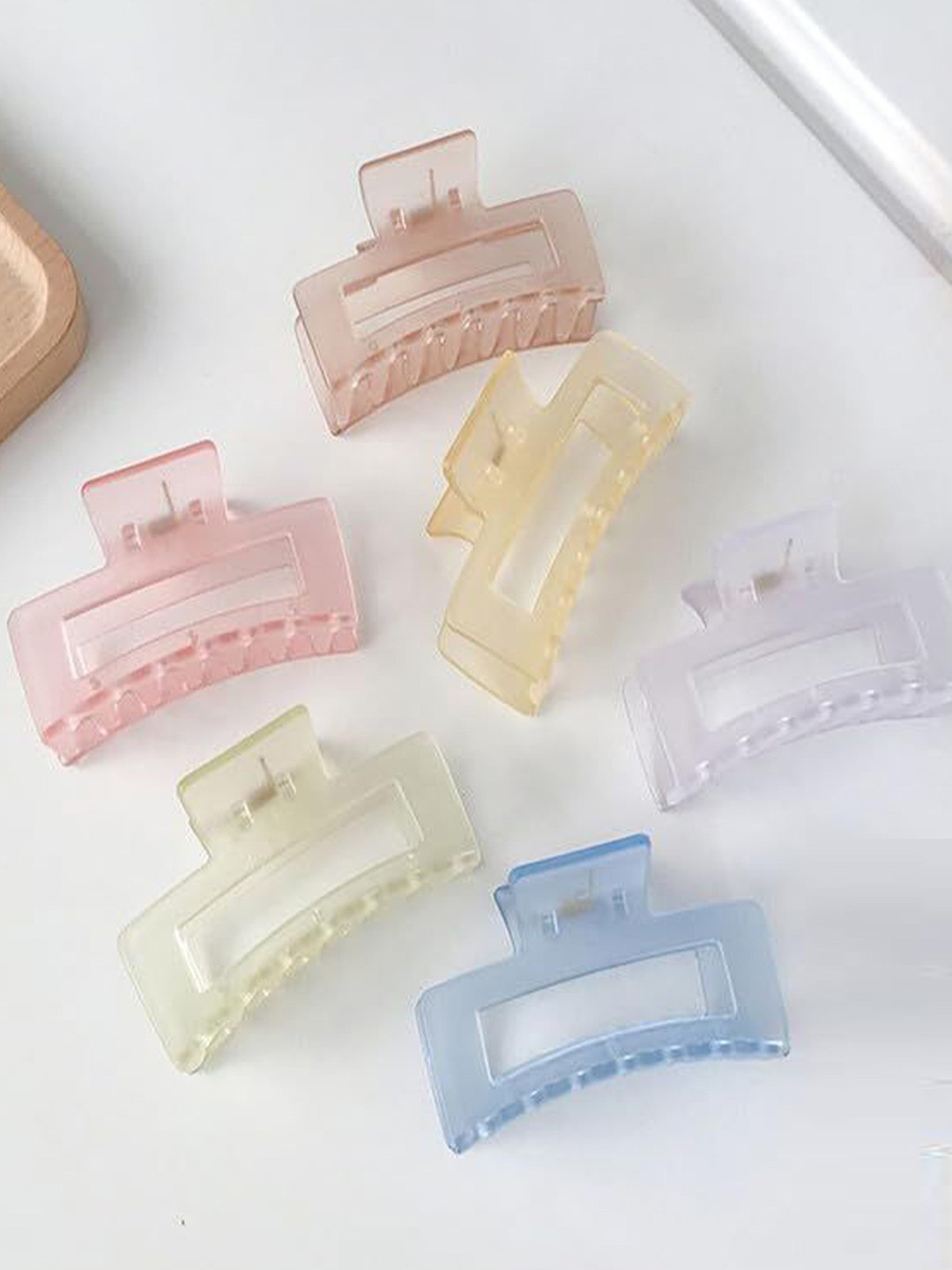 Watch junction Women Set of 6 Transparent Claw Clip
