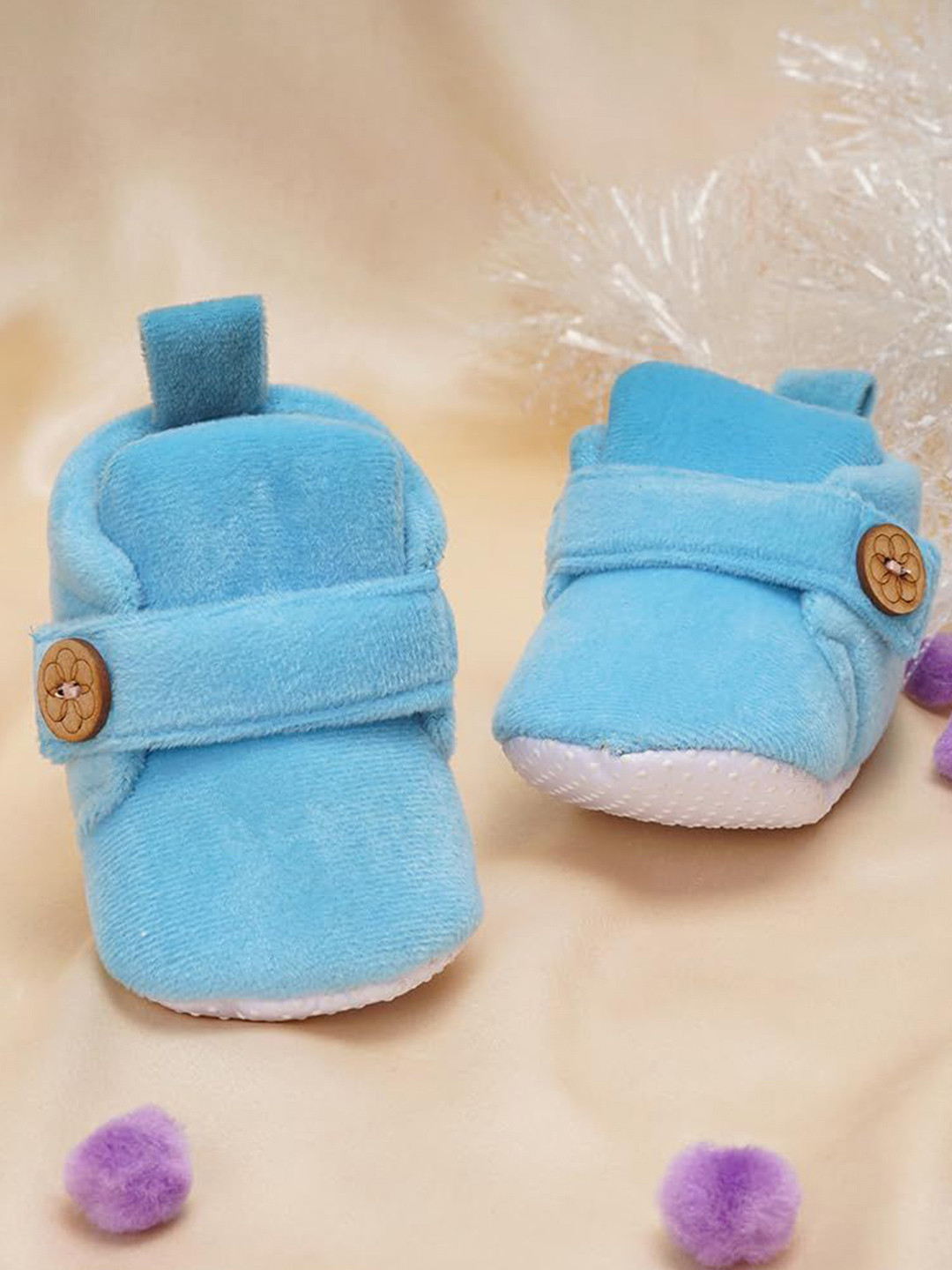 NESKA MODA Kids Cotton Booties with Long Socks