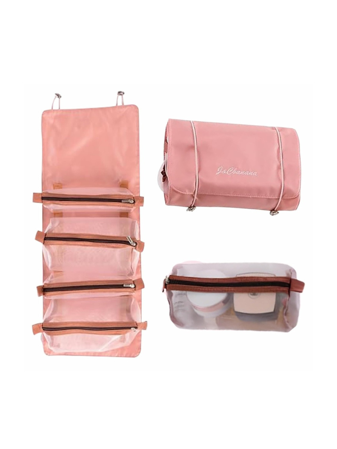 JD FRESH Pink Makeup Organiser