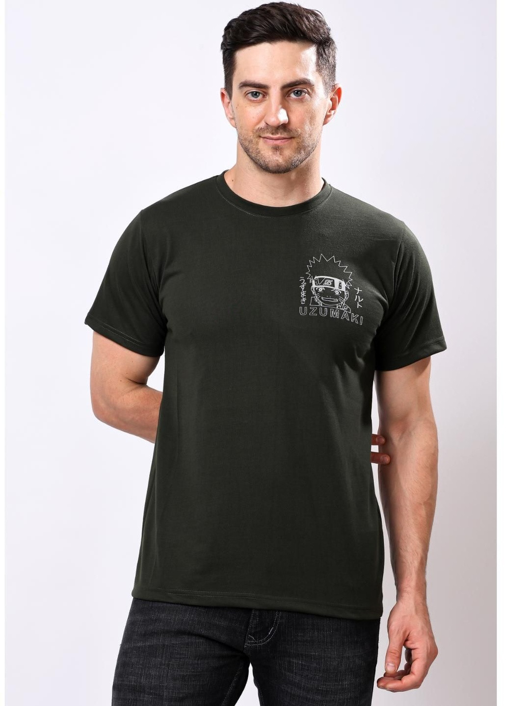 Balaji Trading Com Men Printed Round Neck Oversized T-shirt