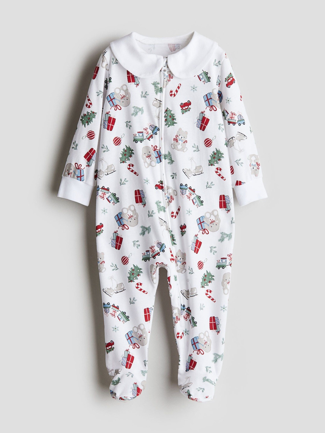 H&M Collared Zip-Up Sleepsuit