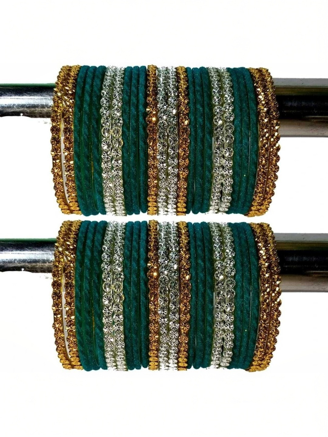 Adiba Fashion Factory Set Of 48 Beads-Studded Bangles