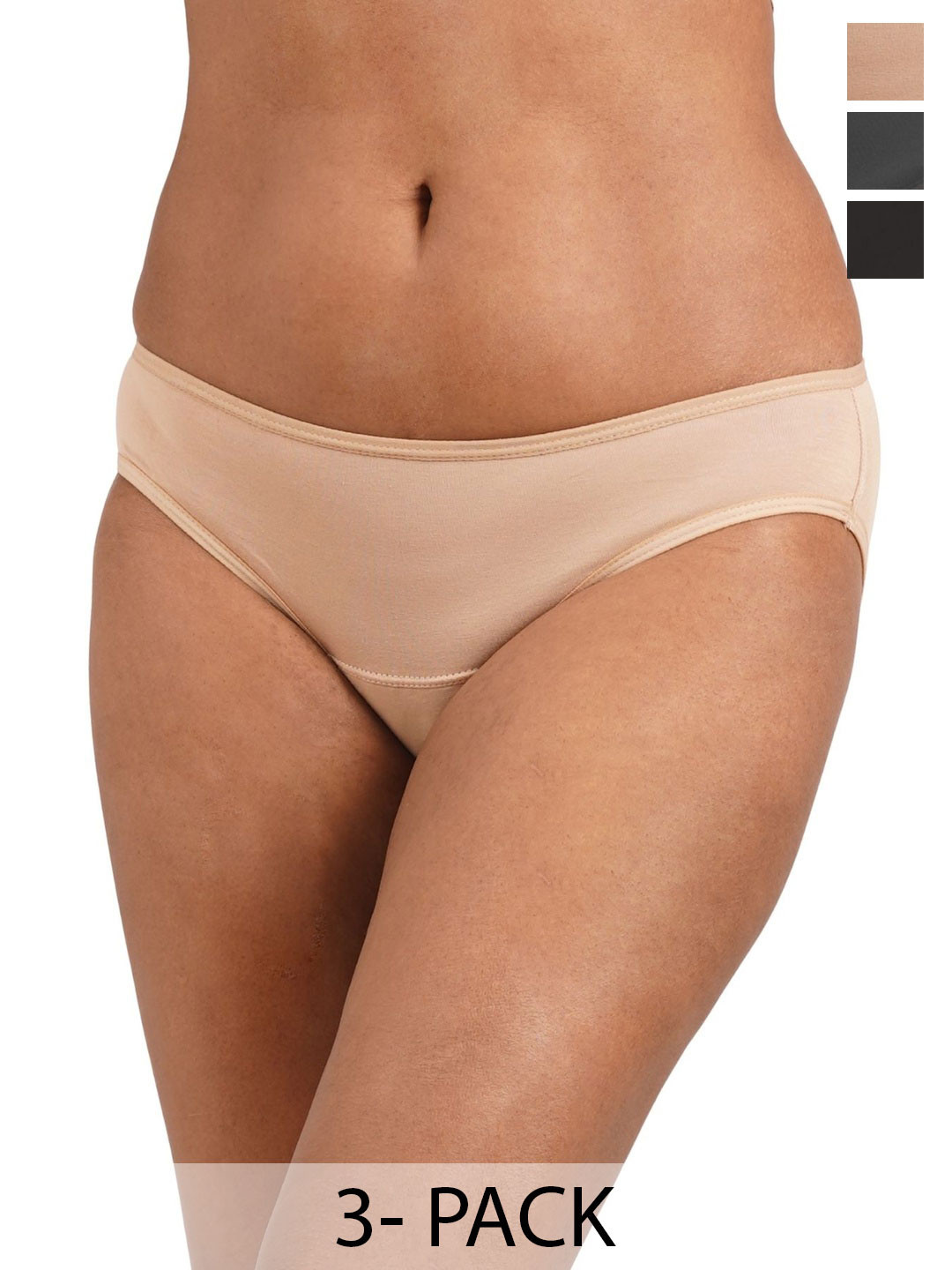 Tilt Women Pack Of 3 Assorted Seamless Hipster Briefs