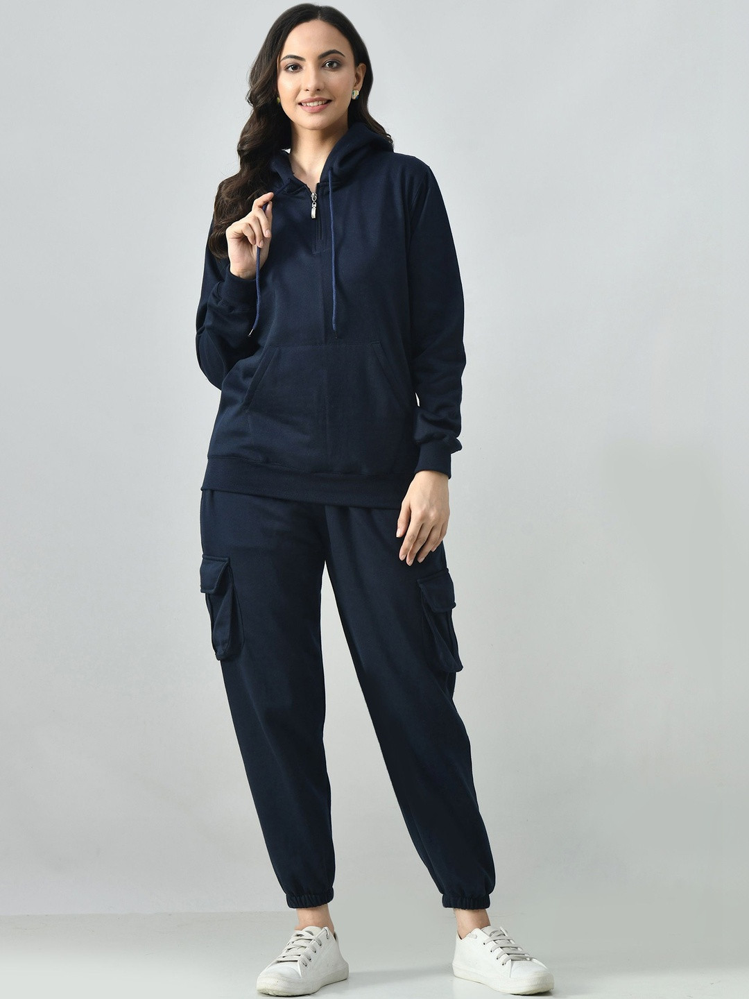 BAESD Women Warm Cargo Style Hoodie Tracksuit