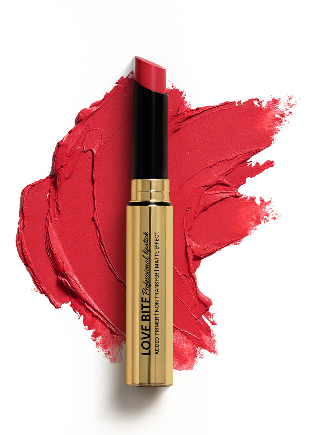 TEEN TEEN COSMETICS Love Bite Professional Non Transfer Lipstick- 4 g- Coral-Red LB18